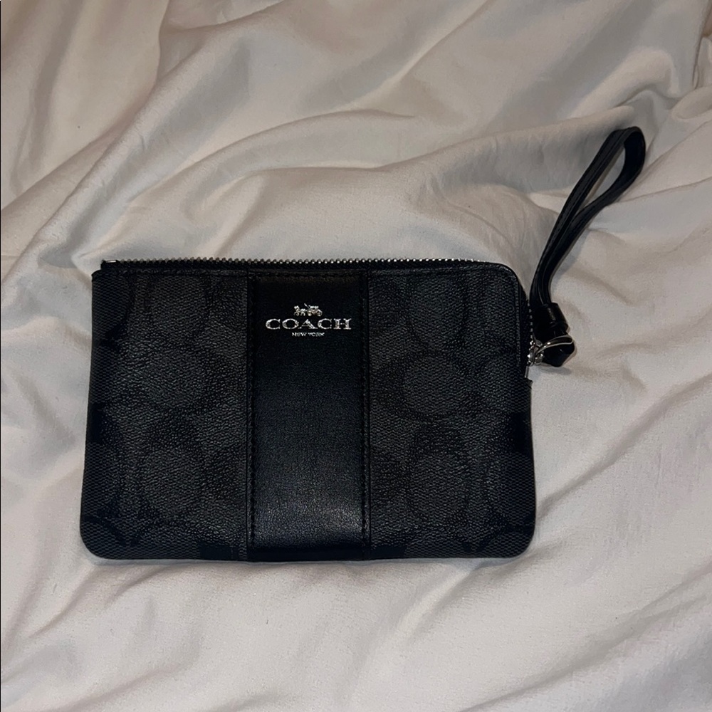 Coach Black Wristlet